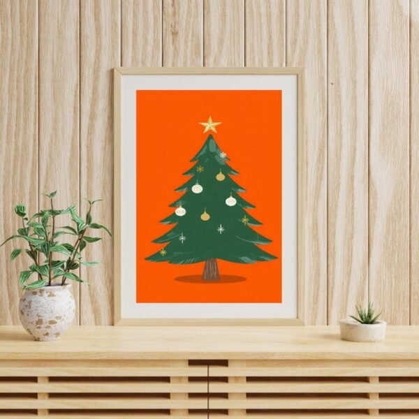Christmas Tree Print Set | Mid-Century Modern Holiday Decor (Digital Download)