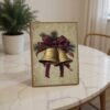 Vintage Christmas Bells Wall Art Rustic Holiday Decor Digital Download Art Print