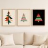 il_fullxfull.7446892721_h8n2.jpg Geometric Christmas Tree Print Set - Modern Holiday Decor (Digital Download)